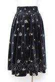 画像2: axes femme / 総刺繍ベロアスカート M クロ Y-25-10-20-108-AX-SK-SZ-ZY (2)