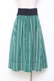 画像2: axes femme / ビット付ハイウエストスカート  グリーン Y-25-10-20-110-AX-SK-SZ-ZY (2)