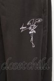 画像3: NieR Clothing / 刺繍ワイドパンツ  黒 Y-25-10-20-122-PU-PA-SZ-ZY (3)