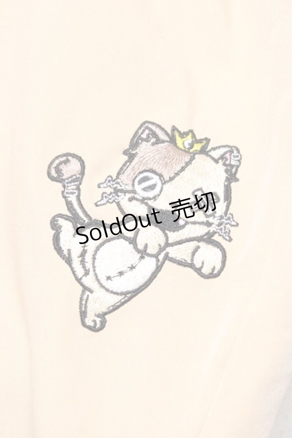 画像3: NieR CLOTHING / ミケ刺繍ワイドパンツ  ベージュ Y-25-10-20-123-PU-PA-SZ-ZY (3)