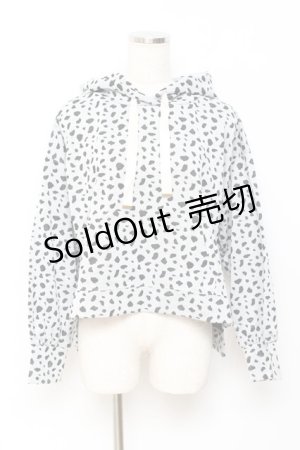 画像: axes femme POETIQUE / ダルメシアン柄カットパーカー M グレー Y-25-10-20-028-AX-TO-SZ-ZI