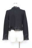画像2: axes femme / フリルショートボレロ M 黒 Y-25-10-25-036-AX-TO-SZ-ZY (2)