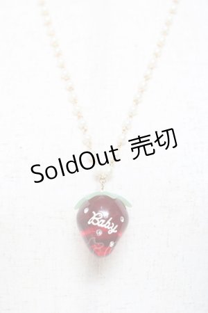 画像: BABY,THE STARS SHINE BRIGHT / Strawberryネックレス  赤 Y-25-10-25-005-BA-AC-SZ-ZY