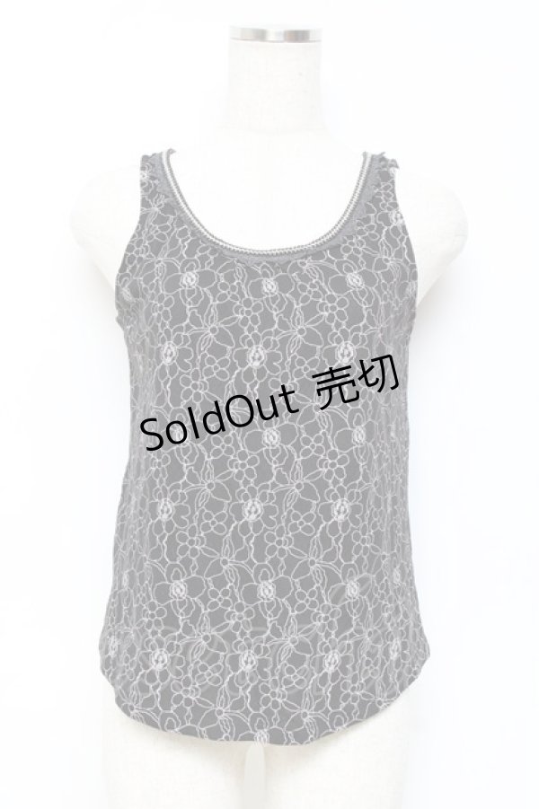 画像1: axes femme / オパールアウタータンク M 黒 Y-25-10-25-044-AX-TO-SZ-ZY (1)