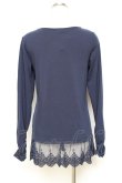 画像2: axes femme / 袖蝶モチーフインナーPO M 紺 Y-25-10-25-050-AX-TO-SZ-ZY (2)