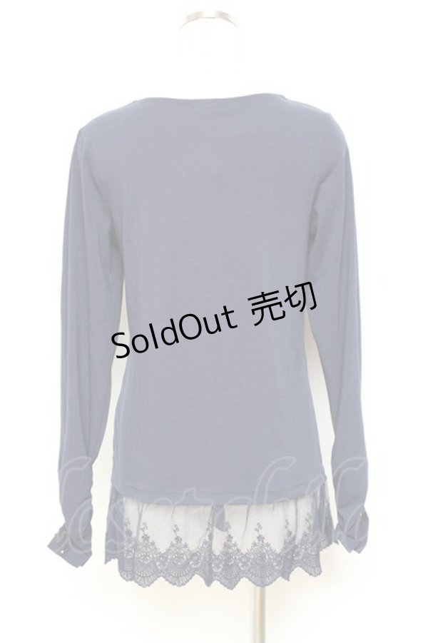 画像2: axes femme / 袖蝶モチーフインナーPO M 紺 Y-25-10-25-050-AX-TO-SZ-ZY (2)