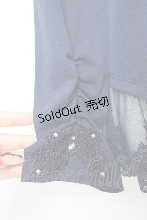 画像3: axes femme / 袖蝶モチーフインナーPO M 紺 Y-25-10-25-050-AX-TO-SZ-ZY (3)