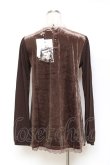 画像2: axes femme / チョーカー付きベロアプルオーバー M チャ Y-25-10-25-059-AX-TO-SZ-ZY (2)