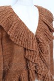 画像3: axes femme NOSTALGIE / ラッフルカーディガン M オレンジ Y-25-10-25-063-AX-OP-SZ-ZY (3)