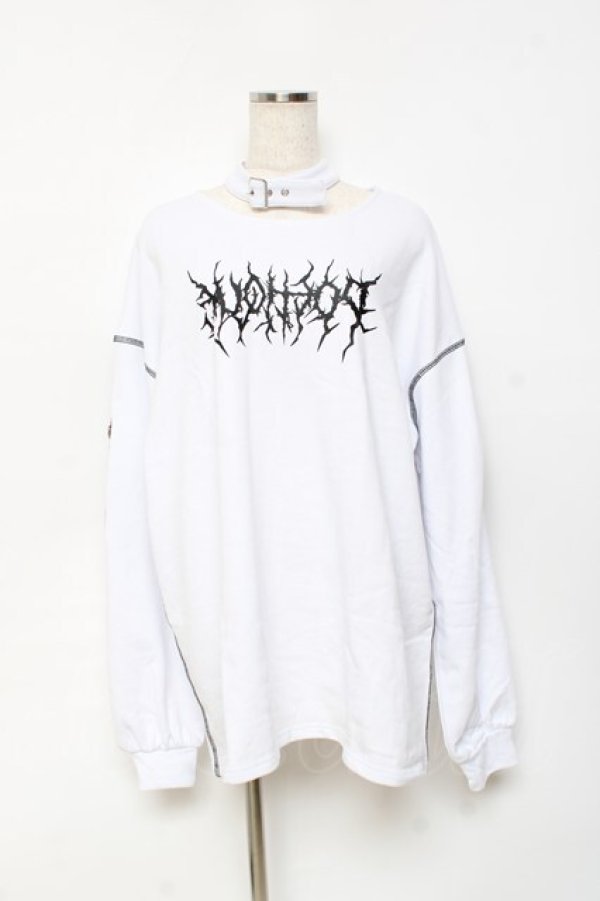 画像1: axes femme POETIQUE / チョーカー風ビックプル  白 Y-25-10-25-065-AX-TO-SZ-ZY (1)
