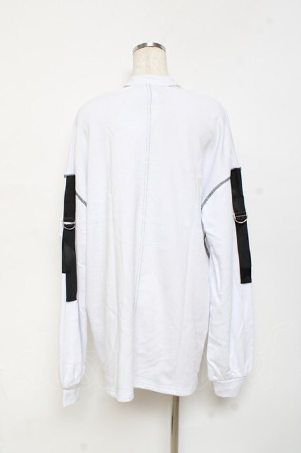 画像2: axes femme POETIQUE / チョーカー風ビックプル  白 Y-25-10-25-065-AX-TO-SZ-ZY (2)