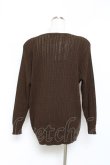 画像2: INGEBORG / 編みニットトップス F ブラウン Y-25-10-25-070-LO-TO-SZ-ZY (2)