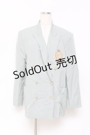 画像: INGEBORG / エンブレムワッペン付きW釦ジャケット  ミント Y-25-10-25-083-LO-JA-SZ-ZY