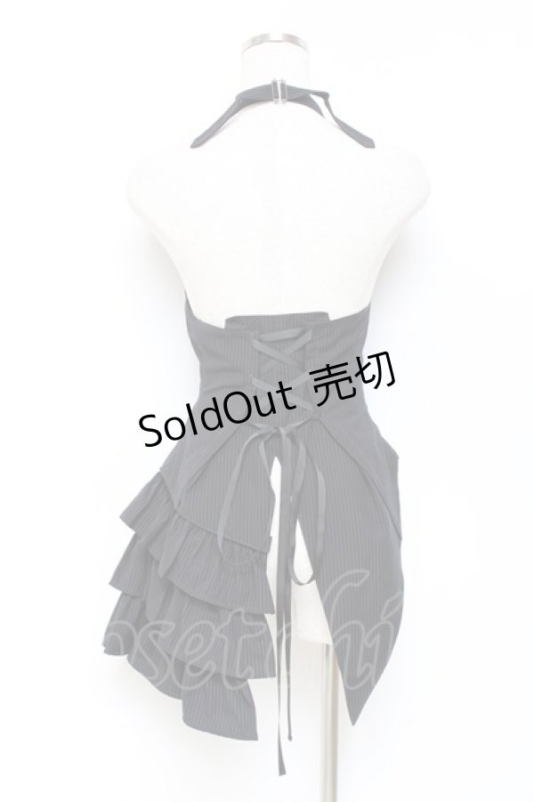 画像3: PUTUMAYO / フリルホルターベスト  黒ストライプ Y-25-10-25-087-PT-TO-SZ-ZY (3)