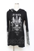 画像1: SEX POT ReVeNGe / Custom Reincarnation Layred ストライプ カットソー M 黒 Y-25-10-25-088-SP-TO-SZ-ZY (1)