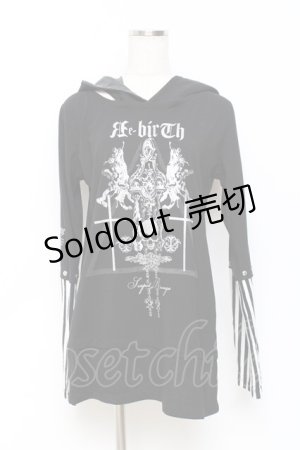 画像: SEX POT ReVeNGe / Custom Reincarnation Layred ストライプ カットソー M 黒 Y-25-10-25-088-SP-TO-SZ-ZY