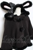 画像3: Angelic Pretty / 夢みるBunnyケープ  黒 Y-25-10-25-095-AP-CO-SZ-ZY (3)