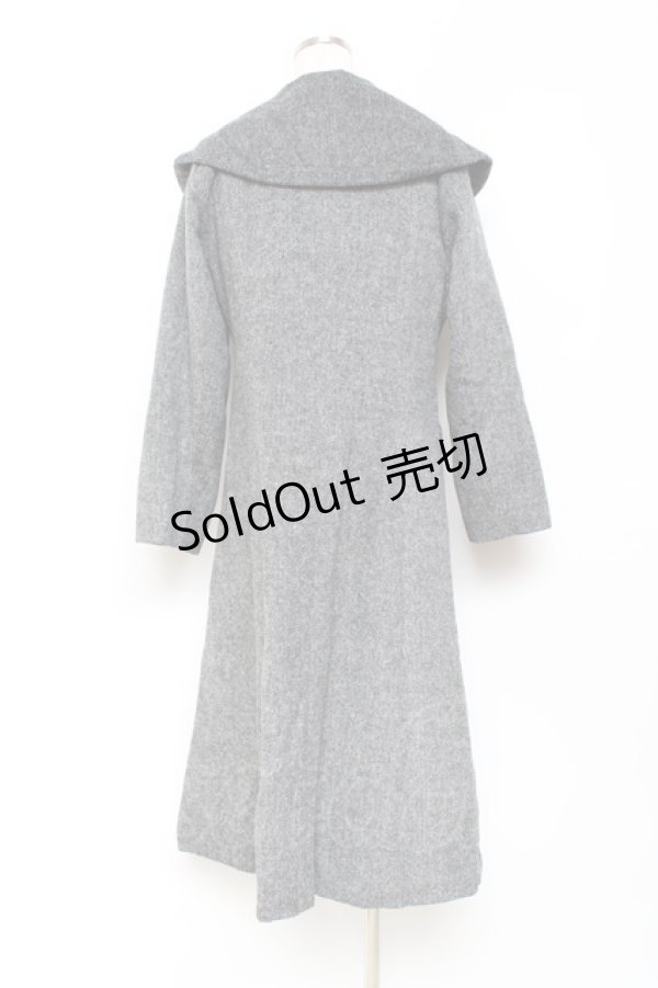 画像2: an another angelus / サイドビッグカラーツイードコート F グレー Y-25-10-25-099-CA-CO-SZ-ZI (2)