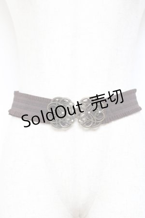 画像: axes femme / モチーフゴムベルト  茶 Y-25-10-25-012-AX-ZA-SZ-ZT486-F005