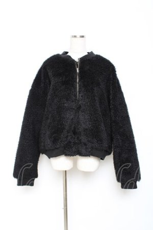 画像: Perla nell' ostrica / ファーブルゾン  黒 Y-25-10-25-104-EL-JA-SZ-ZY