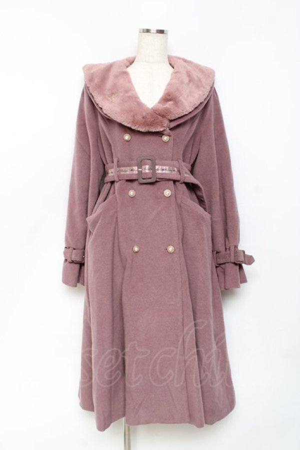 画像1: Amavel / Classical Ladyロングコート F ピンク Y-25-10-25-105-CA-CO-SZ-ZY (1)