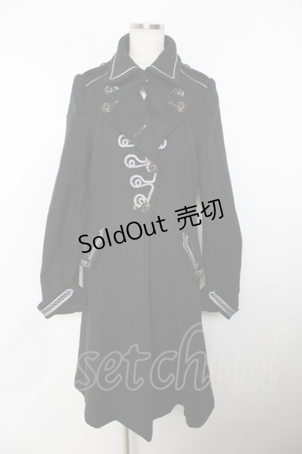 画像1: OZZ ANGELO / ナポレオン風ロングコート  黒 Y-25-10-25-109-OO-CO-SZ-ZY (1)