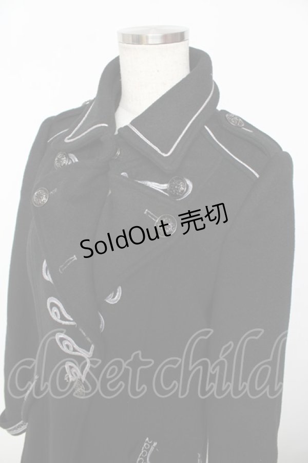 画像3: OZZ ANGELO / ナポレオン風ロングコート  黒 Y-25-10-25-109-OO-CO-SZ-ZY (3)