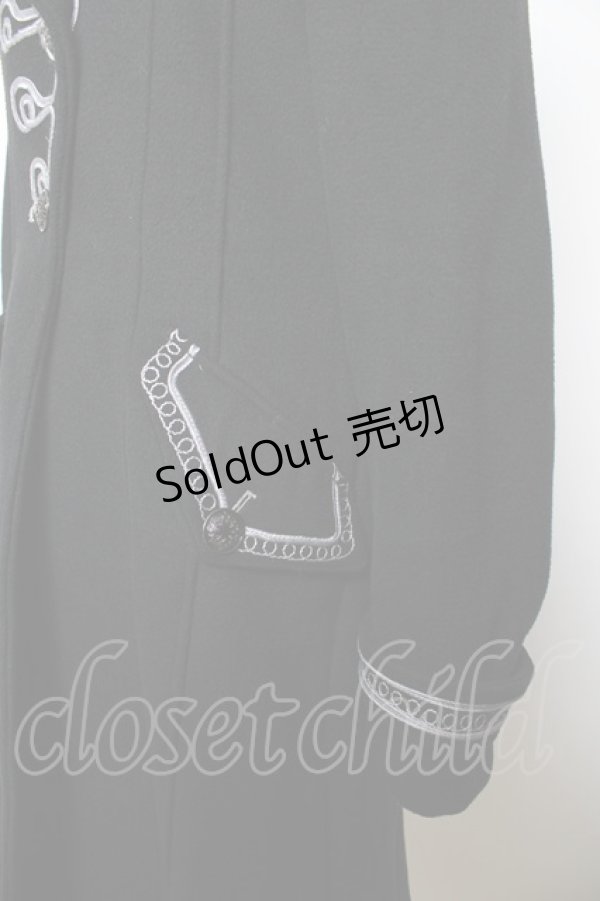 画像4: OZZ ANGELO / ナポレオン風ロングコート  黒 Y-25-10-25-109-OO-CO-SZ-ZY (4)