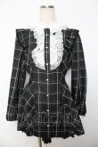 画像1: Secret Honey / アクセサリーリボンレースフリルセットアップ 2 黒チェック Y-25-10-25-111-CA-JA-SZ-ZY (1)