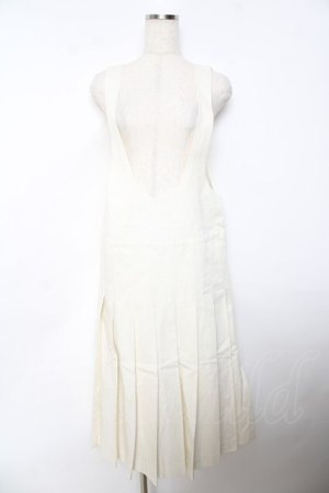 画像: INGEBORG / プリーツジャンパースカート F オフ白 Y-25-10-25-113-LO-OP-SZ-ZY