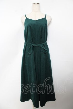 画像: axes femme POETIQUE / コーデュロイAラインワンピース M グリーン Y-25-10-25-116-AX-OP-SZ-ZY