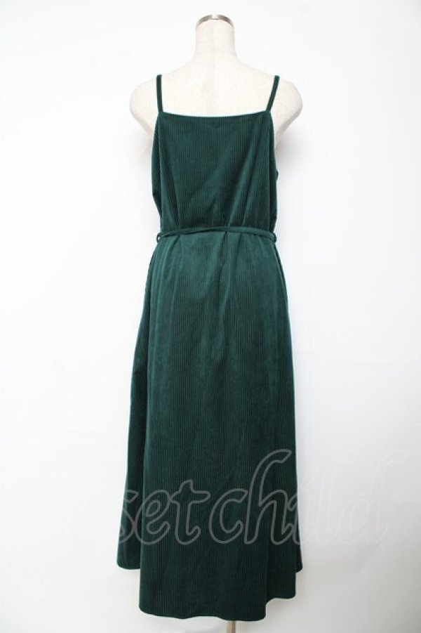 画像2: axes femme POETIQUE / コーデュロイAラインワンピース M グリーン Y-25-10-25-116-AX-OP-SZ-ZY (2)
