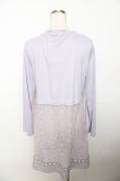 画像2: axes femme / UVカットレース切替カーデ  ラベンダー Y-25-10-25-119-AX-TO-SZ-ZY (2)