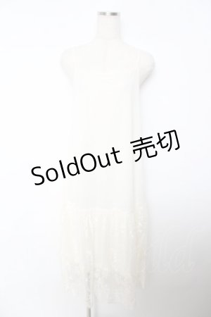 画像: axes femme / レース使いペチワンピース M 生成り Y-25-10-25-120-AX-OP-SZ-ZI