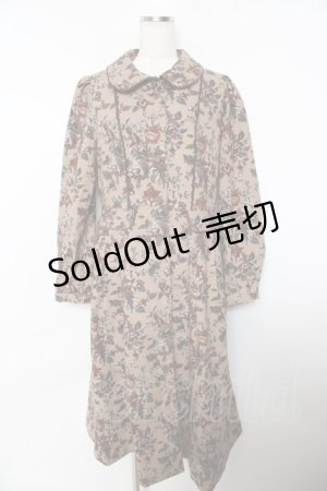 画像: axes femme / ゴブラン柄コート M 茶 Y-25-10-25-124-AX-CO-SZ-ZI