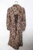 画像2: axes femme / ゴブラン柄コート M 茶 Y-25-10-25-124-AX-CO-SZ-ZY (2)
