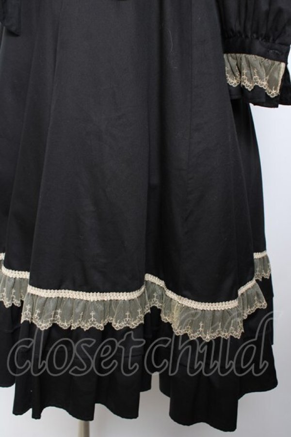 画像4: Victorian maiden / クラシカルドールロングドレス  黒 Y-25-10-25-125-CL-OP-SZ-ZY (4)