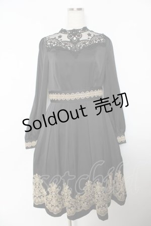 画像: abilletage / nobleレースワンピース  ゴールド Y-25-10-25-126-GO-OP-AS-ZY