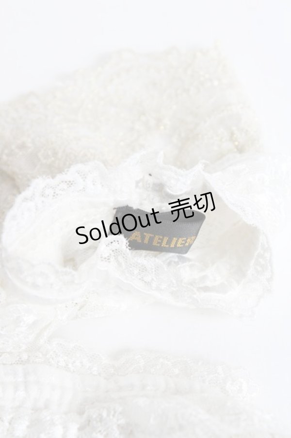 画像3: ATELIER PIERROT / Eleanorレースカフス  白 Y-25-10-25-015-EL-ZA-SZ-ZY (3)