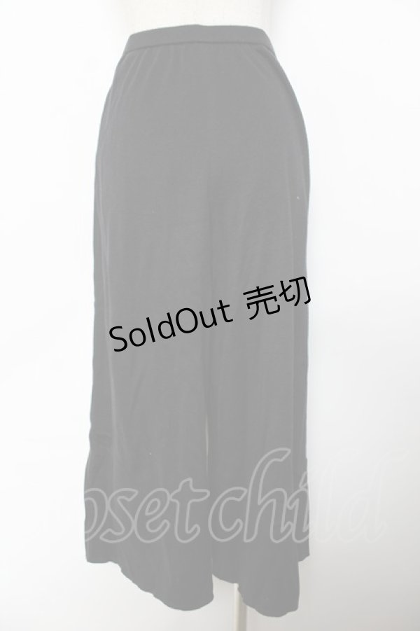 画像2: INGEBORG / ニットフレアパンツ F 黒 Y-25-10-25-134-LO-PA-SZ-ZT613 (2)