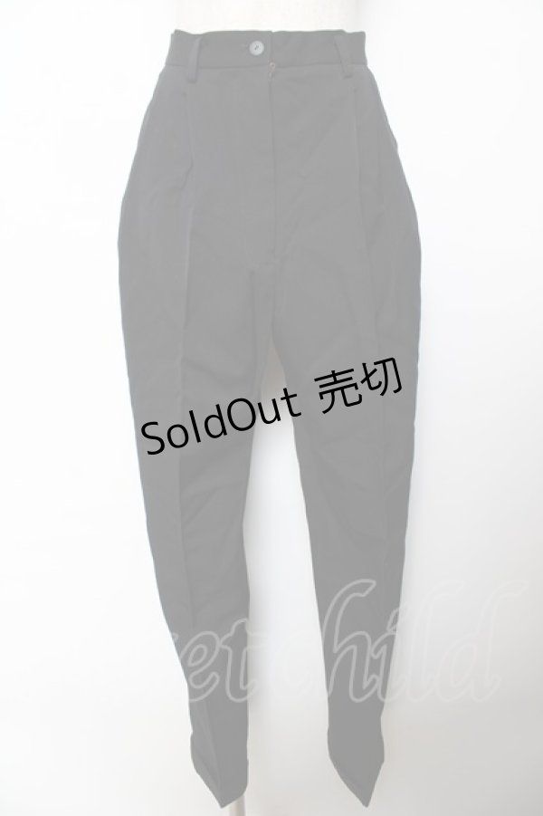 画像1: INGEBORG / テーパードパンツ  黒 Y-25-10-25-136-LO-PA-SZ-ZY (1)