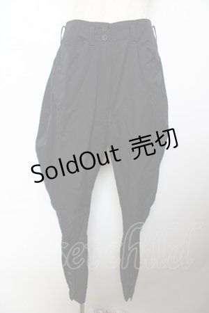 画像: INGEBORG / ラウンドパンツ  黒 Y-25-10-25-138-LO-PA-SZ-ZY