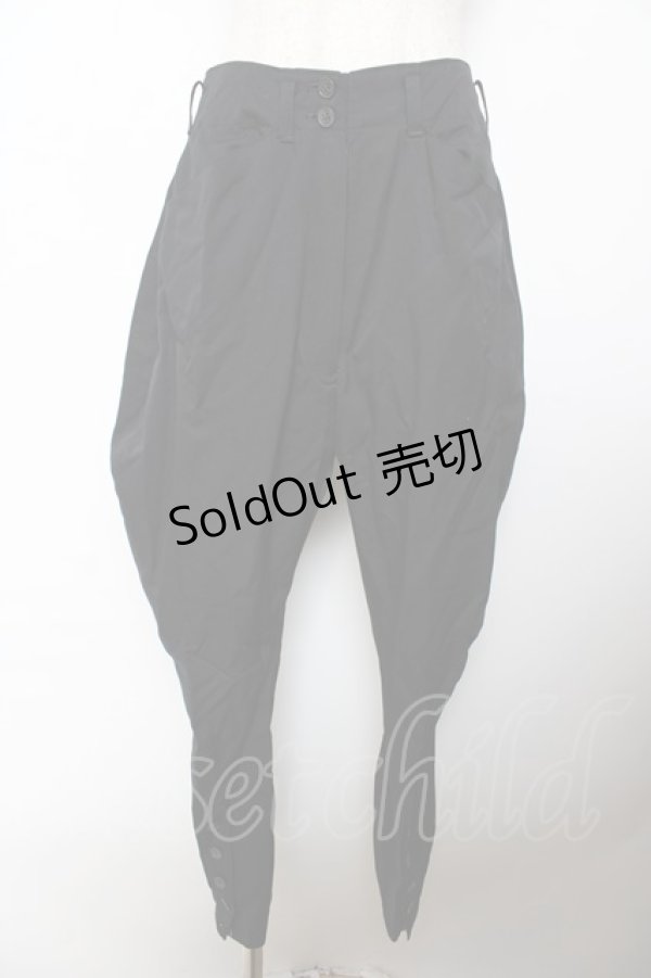 画像1: INGEBORG / ラウンドパンツ  黒 Y-25-10-25-138-LO-PA-SZ-ZY (1)