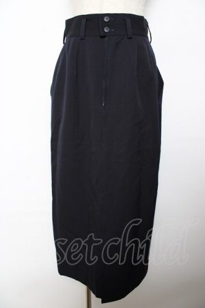 画像: INGEBORG / テーラードスカート  紺 Y-25-10-25-140-LO-SK-SZ-ZY