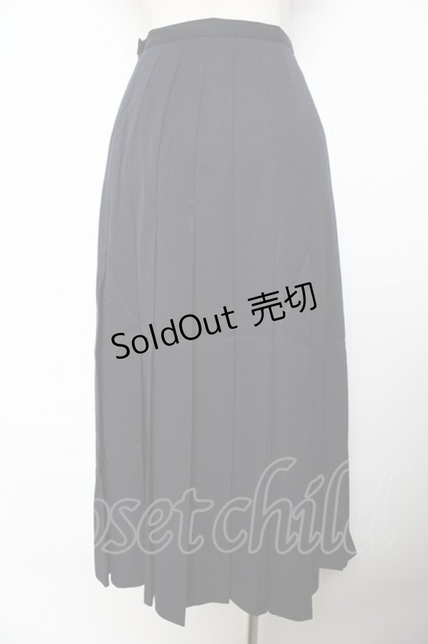 画像2: INGEBORG / プリーツロングスカート F 紺 Y-25-10-25-142-LO-SK-SZ-ZY (2)