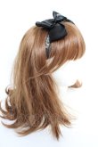 画像3: INGEBORG / ロゴリボンヘアカチューム  黒 Y-25-10-25-017-LO-AC-SZ-ZY (3)