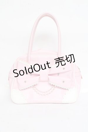画像: Angelic Pretty / 宝石リボンボストンバッグ  ピンク Y-25-10-25-026-AP-BG-SZ-ZY