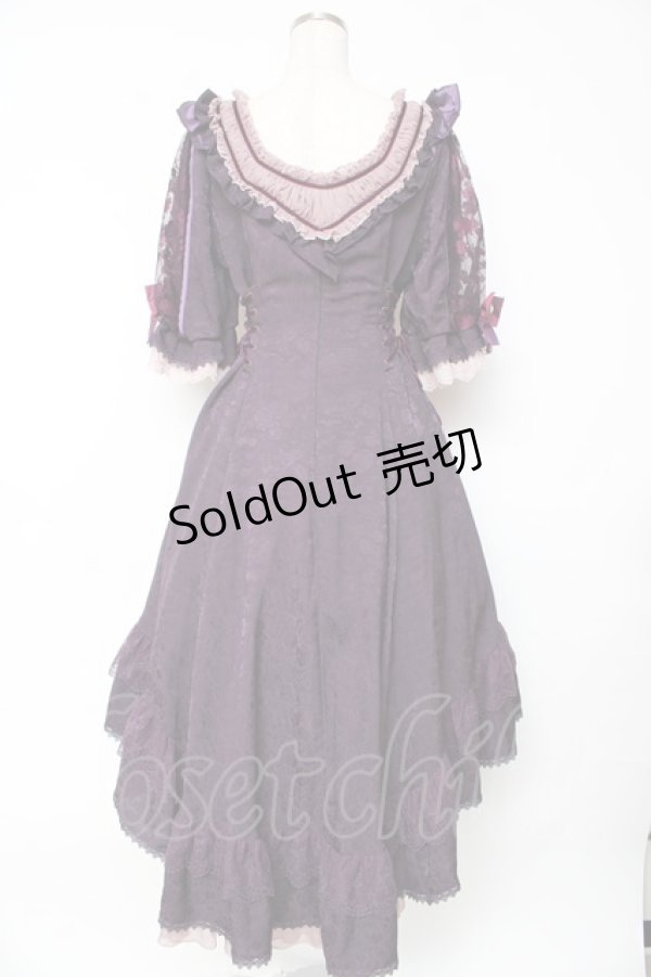 画像2: Hoshibako Works / 東方Project ×HoshibakoWorks　八雲紫　パフスリーブワンピース  八雲紫 Y-25-10-26-001-LO-OP-SZ-ZY (2)