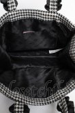 画像3: Maison de FLEUR / 千鳥格子 フリルハンドルトートSバッグ F 黒 Y-25-10-28-045-LO-BG-SZ-ZT501 (3)