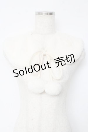 画像: m petit by misako / ファーつけ襟  アイボリー Y-25-10-28-048-LO-ZA-SZ-ZY